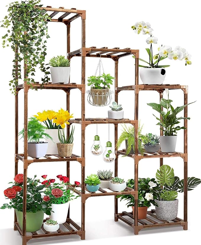 cfmour Plant Stand Indoor Outdoor, 10 Tire Tall